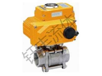 电动三片式球阀