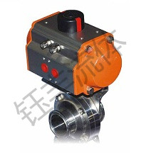 气动卡箍式快装卫生球阀