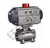 气动三片式球阀