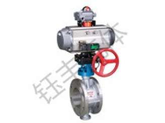 气动法兰式三偏心蝶阀