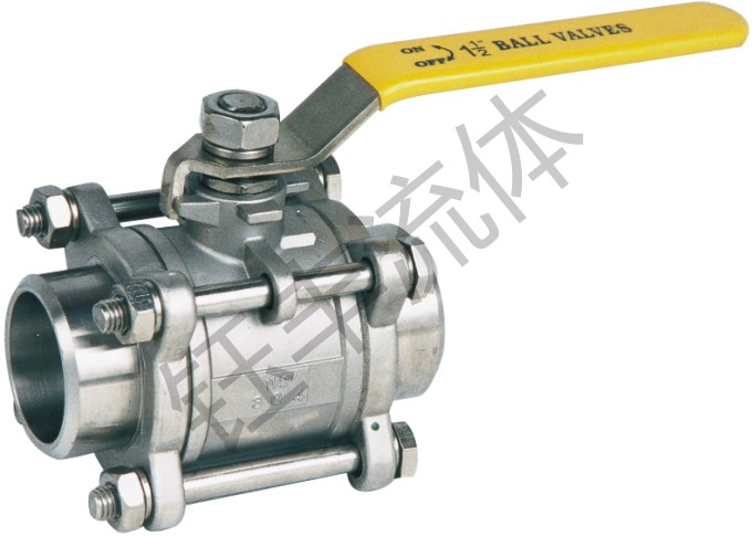 三片式对焊球阀