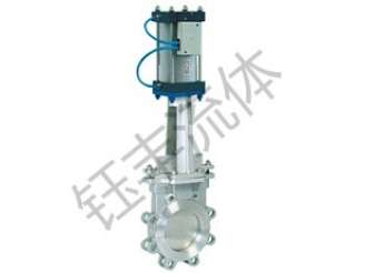 气动对夹式刀形闸阀