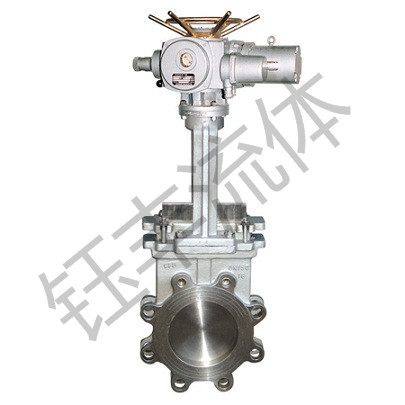 电动对夹式刀形闸阀
