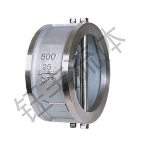 对夹双瓣旋启式止回阀