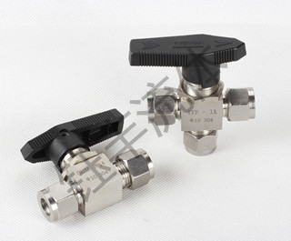 304不锈钢三通卡套球阀2