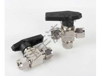 304不锈钢三通卡套球阀2