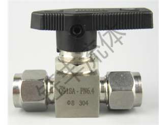 304不锈钢直通卡套球阀2