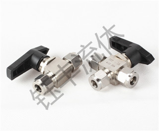 304不锈钢三通卡套球阀