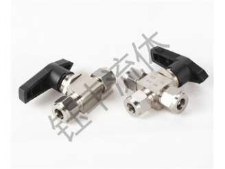 304不锈钢三通卡套球阀