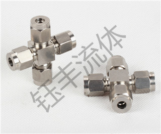 304不锈钢四通接头2