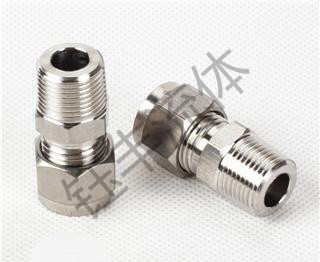 304不锈钢直通终端卡套接头