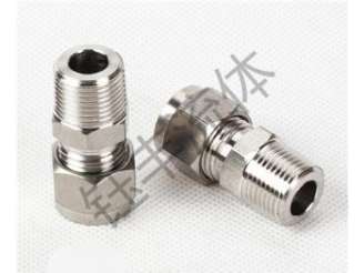 304不锈钢直通终端卡套接头