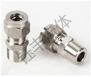 304不锈钢直通终端卡套接头1