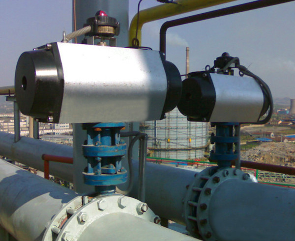 气动阀门客户使用现场